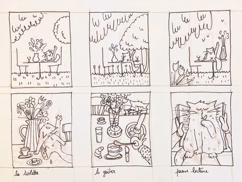 croquis recherche composition